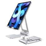 Anozer Phone & Tablet Stand Holder - Foldable & Angle Adjustable Aluminium iPhone & iPad Stand for Desk for iPhone 13/12 Pro Max, iPad Mini/Air/Pro 10.5/Pro 9.7, Samsung Galaxy Tab/Surface Pro/Kindle