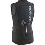 Salomon Flexcell Pro Vest Junior Back protection Ski Snowboarding MTN, Adaptable protection, Breathability, and Easy to adjust, Black, JS
