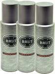 3 X Brut Deodorant Body Spray 200 Ml - Identity