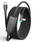 INIU Câble de liaison pour Meta Oculus Quest 2 Pico 4 et PC Gaming Steam VR Charge Rapide