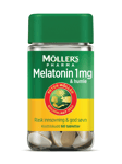 Möller's Pharma 1 mg melatonin & humle tabletter, 60 stk.