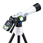 VTech - Genius XL Télescope Vidéo Interactif, Télescope Enfant avec Écran Couleur Numérique, Photos et Vidéos de la NASA, Jouet Scientifique Éducatif, Cadeau Enfant Dès 7 Ans - Contenu en Français