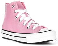 Converse All Star Eva Lift Hi Girls Shoes Trainer Pink UK 3.5 - 6.5