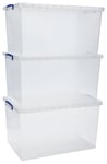 Really Useful Box 3 x 83L Nesting - Clear