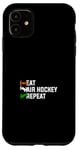 Coque pour iPhone 11 Eat Air Hockey Repeat - Joueur de Air Hockey Air Hockey