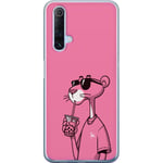 Realme X50 5G Genomskinligt Skal Pink Panter Drink