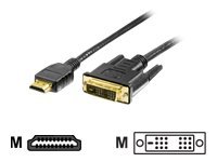 Digital Data - Dvi-Kabel - Hdmi (Hane) Till Dvi-D (Hane) - 3 M - Svart