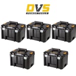 DeWalt DWST1-71195 5x Deep Tool Storage Boxes TSTAK VI (No Tote Tray & Inlay)