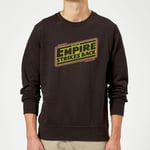 Star Wars Empire Strikes Back Logo Sweatshirt - Black - M