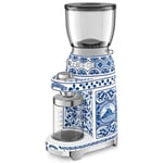 Smeg Dolce & Gabbana Coffee Grinder, Blu Mediterraneo Blå Rustfritt stål