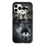 Coque pour Iphone 12 Mini Chien Reflet