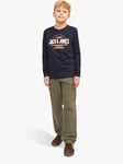 Jack & Jones Kids' Cargo Trousers, Olive Night