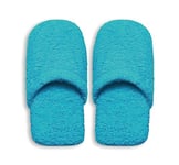 Excelsa Bagno Caldo Chaussons de Bain pour Femme, éponge, Bleu Ciel, 27,5 x 11 x 3 cm