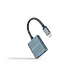 NANOCABLE 10.16.4101-G - Convertisseur USB-C vers VGA, USB-C/M-VGA/H, Aluminium, Gris, 10 cm