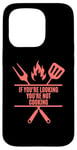 iPhone 15 Pro Funny Cooking BBQ Grilling Mom Dad in Living Coral color Case