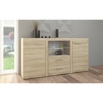 Azura Home Design - Ensemble meuble tv rumba xl 300 cm en plusieurs couleurs - Couleur: Chêne Sonoma - Avec Buffet