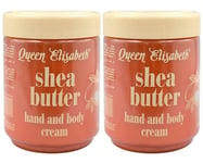 2x Queen Elisabeth Shea Butter Hand And Body Cream 500ml