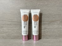 2 X L'Oreal Paris BB Cream 5 IN 1 Skin Perfector Dark GENUINE