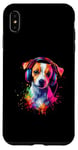 iPhone XS Max Artistic Colorful Jack Russell Terrier Headphones Dog Jacky Case