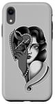 iPhone XR Devil is a Woman American Traditional Tattoo Flash Case