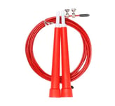 FFitness Speed Steel Jump Rope, Cordes de Course Unisexe Adulte, Rouge, Unique