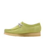 Clarks Wallabee 26175670 Womens Green Oxfords & Lace Ups Casual Shoes