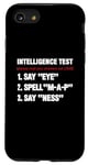 iPhone SE (2020) / 7 / 8 Intelligence Test Say Eye M A P Ness Funny Dad Father's Day Case