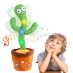 Jouet Bebe Cactus Qui Danse Et Répète Parlant Chante Dansant Parle Bouge Chantant Éclairage Cactus Convient 6 Mois 1 an Bebe Peluche Interactive Fille Garcon Enfants De Noel Toys avec 120 Chansons