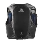 Salomon Adv Hydra Vest 8 Unisex Hydration Vest Trail running Hiking, Comfort and Stability, Quick Access to Hydration, and Simplicity, Black, S