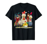 Chicken Art Crazy Chicken Gifts For Men Women Kid Boy Family T-Shirt