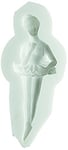 Silikomart 71.328.00.0096 Moule pour Pâte à Sucre SLK228 Danseuse Silicone Blanc