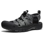 KEEN Men's Newport H2 Sandal, Black Steel Grey, 6.5 UK