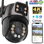 Wireless 6 MP IP Camera WIFI Outdoor 4K CCTV PTZ Smart Home Security IR Cam IP66