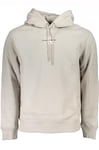 Calvin Klein Jeans Men Hoodie Monologo , Beige (Porpoise), XXS