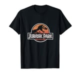 Jurassic Park T-Rex Skeleton Classic Logo Vintage T-Shirt