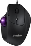 Perimice-520 Souris Trackball Ergonomique Programmable Avec Câble Usb,Angle Ajustable,Design Avec 8 Boutons,Noir