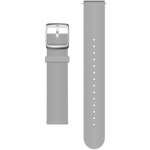 SILICONE STRAP GREY-18MM SCW LIGHT, SILVER CLASP