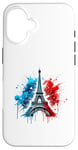 Coque pour iPhone 16 Tour Eiffel: Icône Parisienne revisitée en Clé Street Art