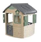 Smoby - Life Neo Jura Lodge Playhouse (115 x 123 x 132 cm) with 31% Recycled Content includes Bird Feeding Station - Outdoor Children's House for Kids