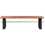 Banc, Banquette salon moerne en bois d'acacia massif 160 cm pwfn67547 MaisonChic