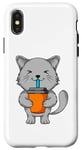 Coque pour iPhone X/XS Chat & Café : Accord Parfait