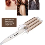 (110-240V EU Plug)Electric Hair Curler Curling Iron Hairdressing Styling To