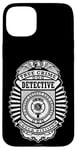 Coque pour iPhone 15 Plus Badge de police amusant True Crime Detective Division