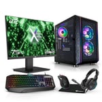 AWD-IT Citadel Glass SE RGB, Ryzen 3 4100, A520, CM 500W Radeon RX 6500 XT 4GB PC Gaming Package