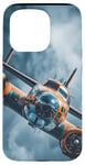 Coque pour iPhone 15 Pro Design aéronautique vintage du bombardier B-17 Flying Fortress de la Seconde Guerre mondiale