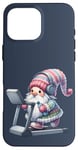 iPhone 16 Pro Max Fitness Gnome On Treadmill Running Machine For Women And Gym Case