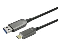 Vivolink - Usb-Kabel - Usb-Type A (Hann) Til 24 Pin Usb-C (Hann) - Usb 3.2 Gen 1 - 0.9 A - 25 M - Svart