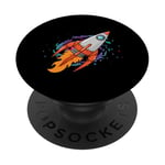 Exploration de galaxies lointaines dans un vaisseau spatial PopSockets PopGrip Adhésif