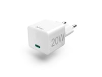 Hama - Strømforsyning - 20 Watt - 3 A - Pd, Qc 2.0, Qc 3.0 (24 Pins Usb-C) - Hvit (00086402)