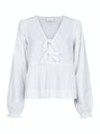 Bessie C Poplin Blouse - White